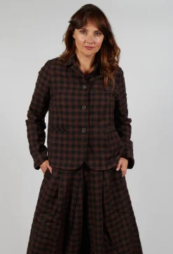 Jacket in Ebano Check