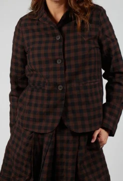 Jacket in Ebano Check