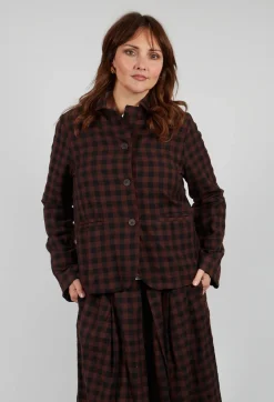 Jacket in Ebano Check