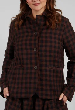 Jacket in Ebano Check