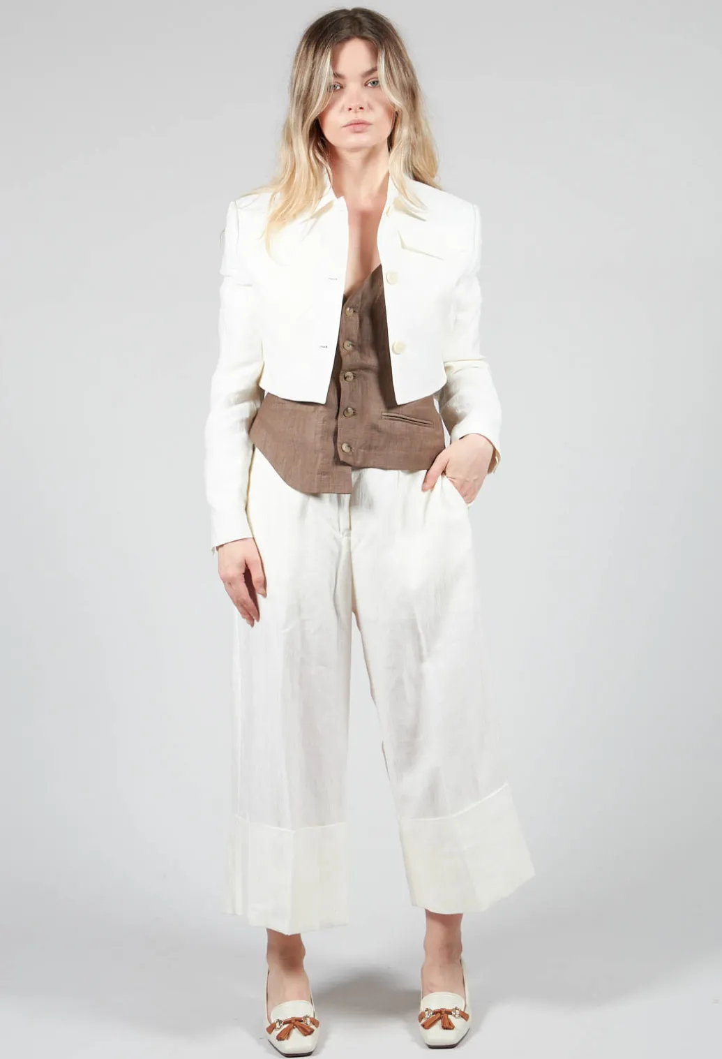 Jacket Peressuti in Latte