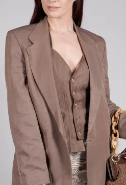 Jacket Plagliaccio in Pecan