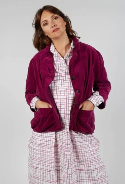 Jacket Vanille in Mulberry