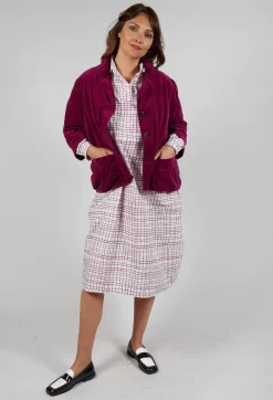 Jacket Vanille in Mulberry