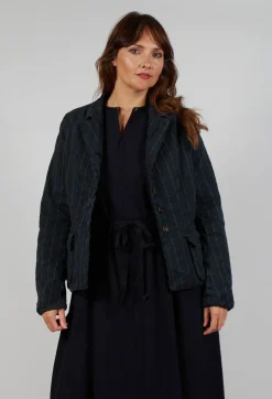 Jacket Vittorina in Black Stripe