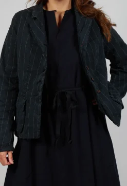 Jacket Vittorina in Black Stripe