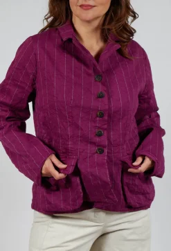 Jacket Vittorina in Mulberry Stripe