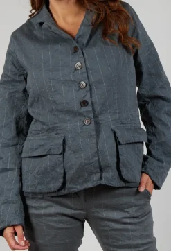 Jacket Vittorina in Zinc Stripe