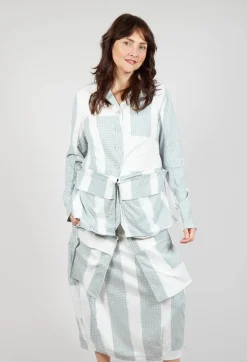 Jacket with Feature Pockets in Grey Print