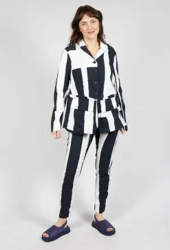 Jacket with Feature Pockets in Black Print