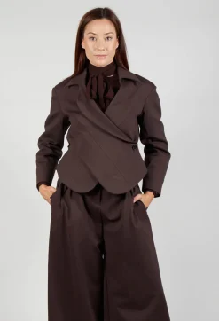 Jacket with Wrap Over Front in Java
