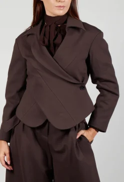 Jacket with Wrap Over Front in Java