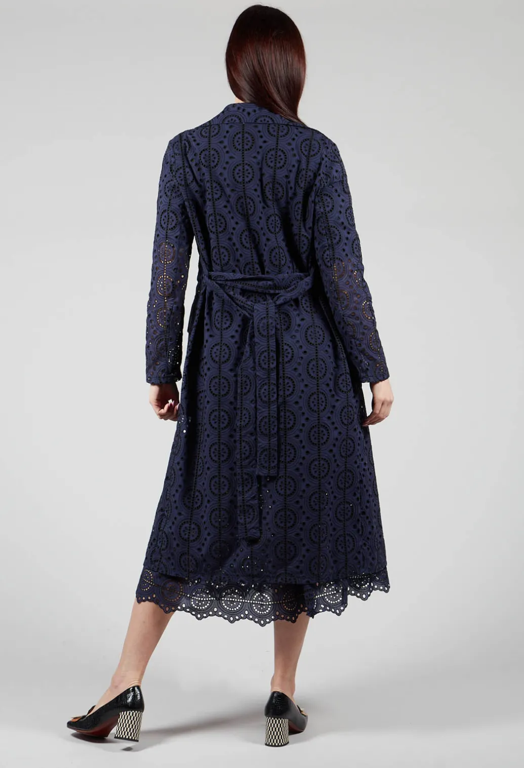 Jacket Wrap Dress in Blue
