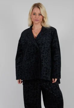 Jacquard Blazer in Black