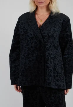 Jacquard Blazer in Black
