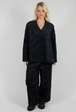 Jacquard Blazer in Black