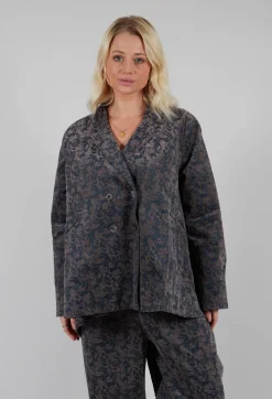 Jacquard Blazer in Iron
