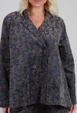Jacquard Blazer in Iron
