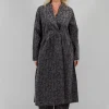 Jacquard Coat in Iron