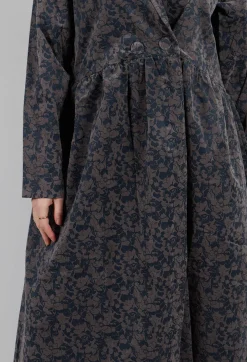 Jacquard Coat in Iron