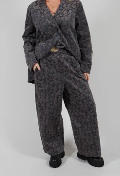 Jacquard Trousers in Iron