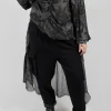 Jacquard Trousers in Riciclato Nero