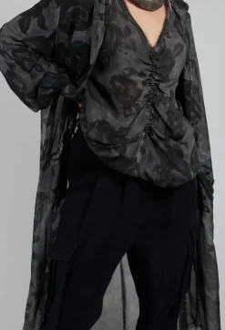 Jacquard Trousers in Riciclato Nero