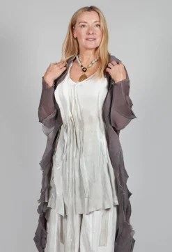 Jacqui Coat in Charcoal