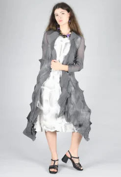Jacqui Coat in Charcoal