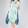 Jacqui Coat Long in Silver Denim