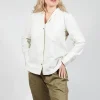 Jacy Shirt with Overlay Detail in White Clay