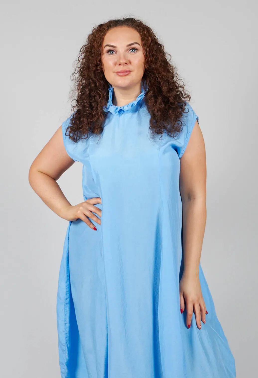 Jahrest Dress in Steinblau