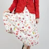Jamila Skirt in Red Flower Print