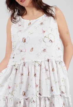 Jasmina Dress in Flower Cotton