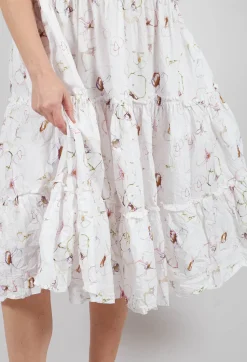 Jasmina Dress in Flower Cotton