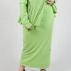 Jersey Double Layered Pencil in Lime