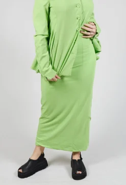 Jersey Double Layered Pencil in Lime