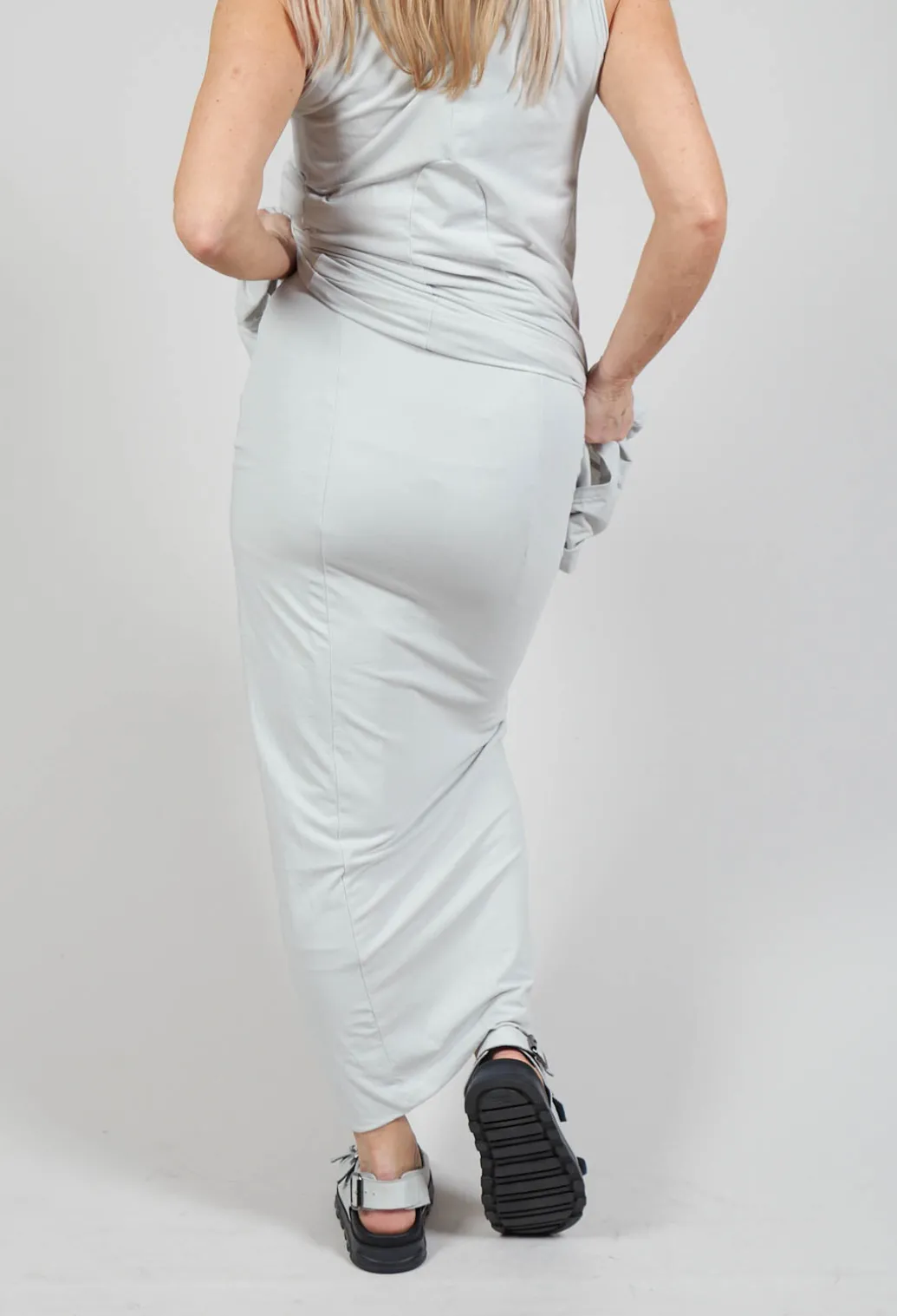 Jersey Double Layered Pencil in Grey