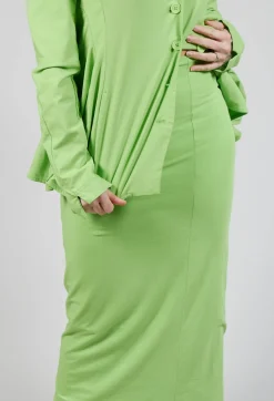 Jersey Double Layered Pencil in Lime