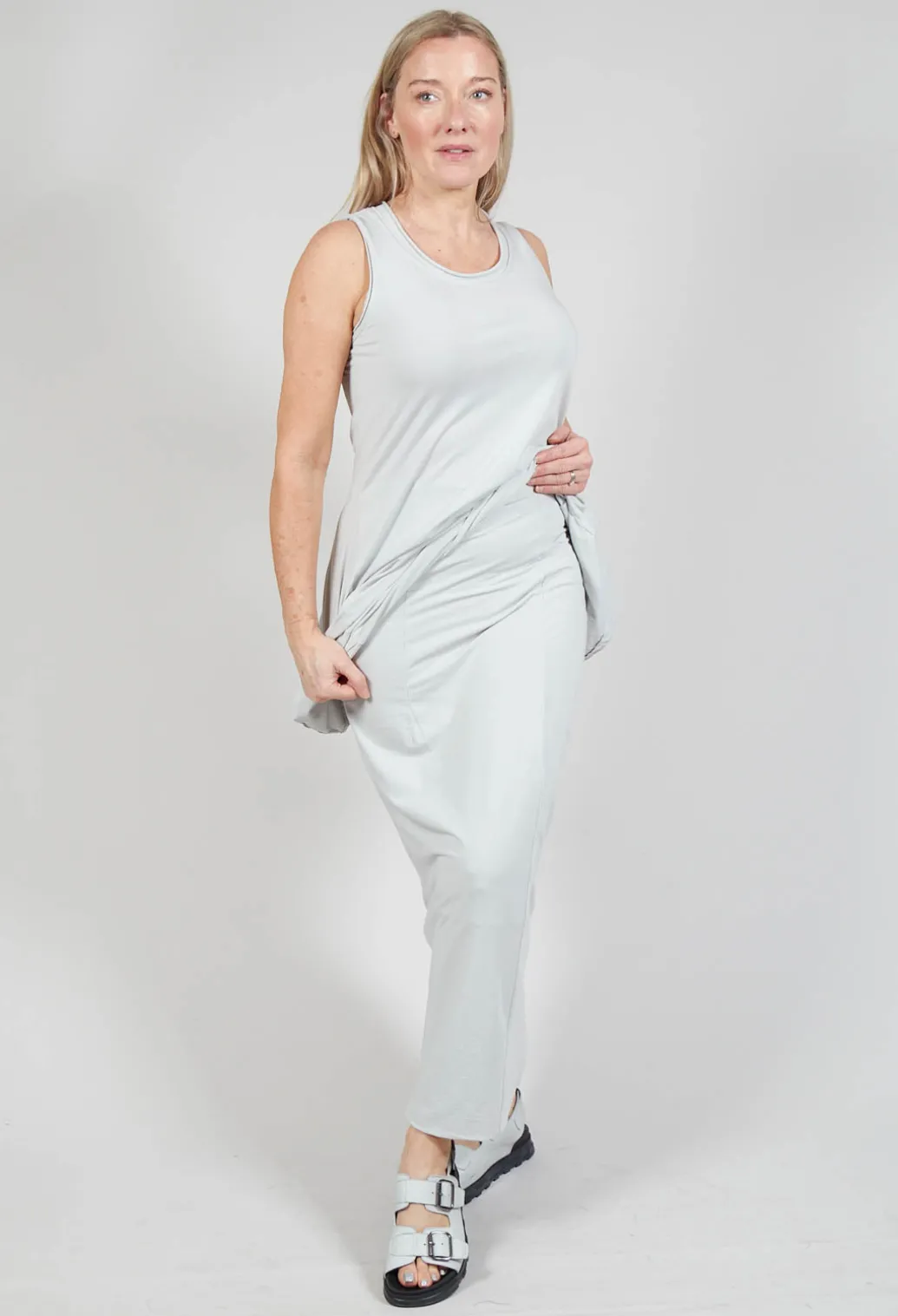 Jersey Double Layered Pencil in Grey
