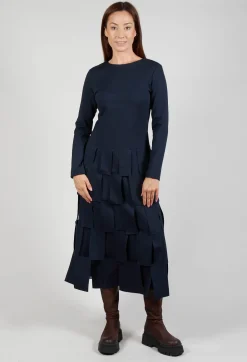 Jersey Dress with Cut Out Feature Hem