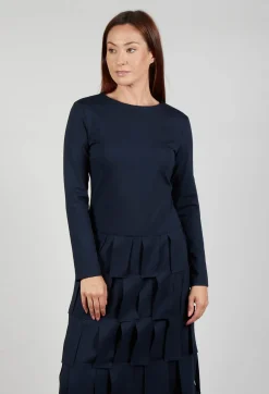 Jersey Dress with Cut Out Feature Hem