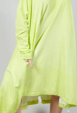 Jersey Dress with Drawstring Hem in Sun Print