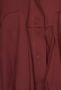 Jersey Jacket with Tulip Hem in Wine