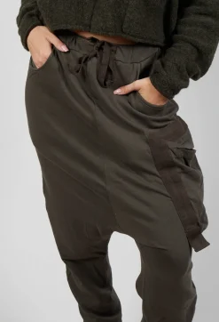 Jersey Joggers with Patch Pocket in Jungle