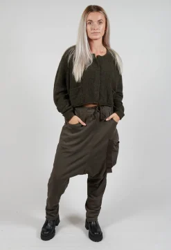 Jersey Joggers with Patch Pocket in Jungle