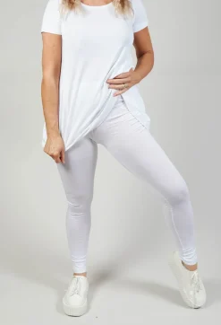 Jersey Leggings in White
