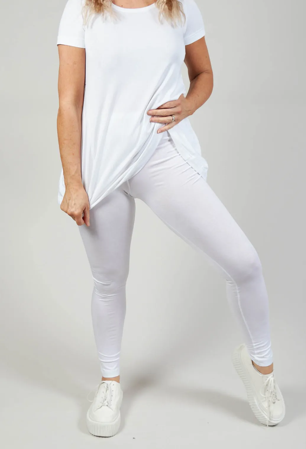 Jersey Leggings in White