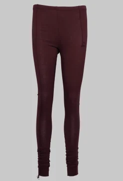 Jersey Leggings with Seam Detail in Umbra