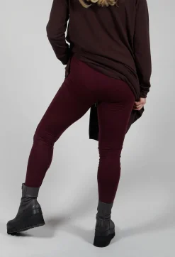 Jersey Leggings with Seam Detail in Umbra
